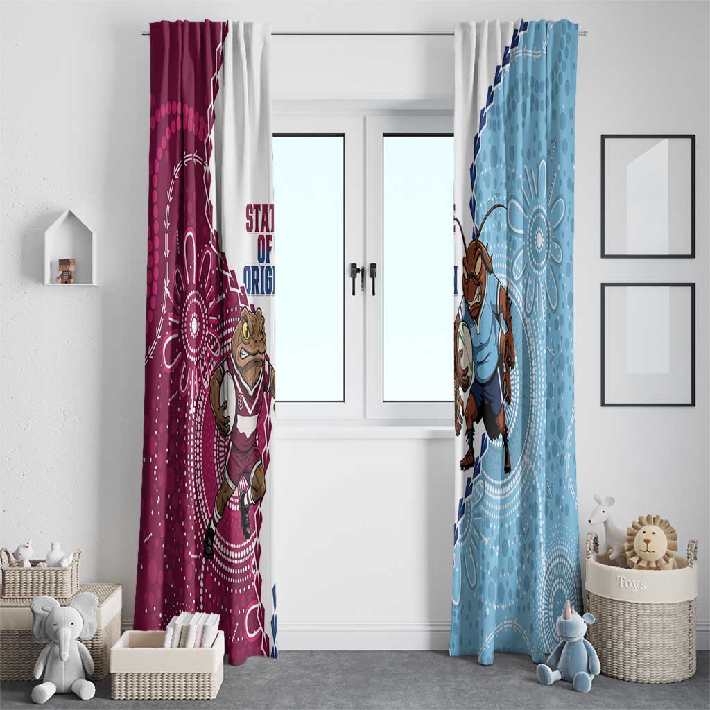 QLD Maroons and NSW Blues 2025 Window Curtain Come On Together