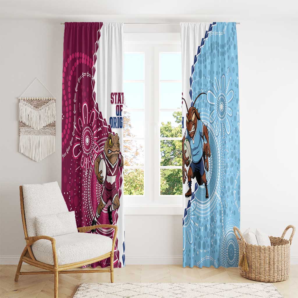 QLD Maroons and NSW Blues 2025 Window Curtain Come On Together