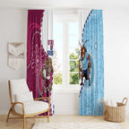 QLD Maroons and NSW Blues 2025 Window Curtain Come On Together