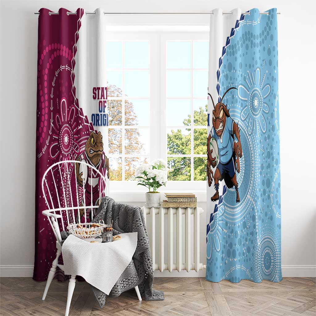 QLD Maroons and NSW Blues 2025 Window Curtain Come On Together