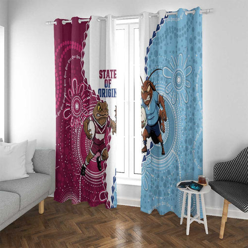 QLD Maroons and NSW Blues 2025 Window Curtain Come On Together