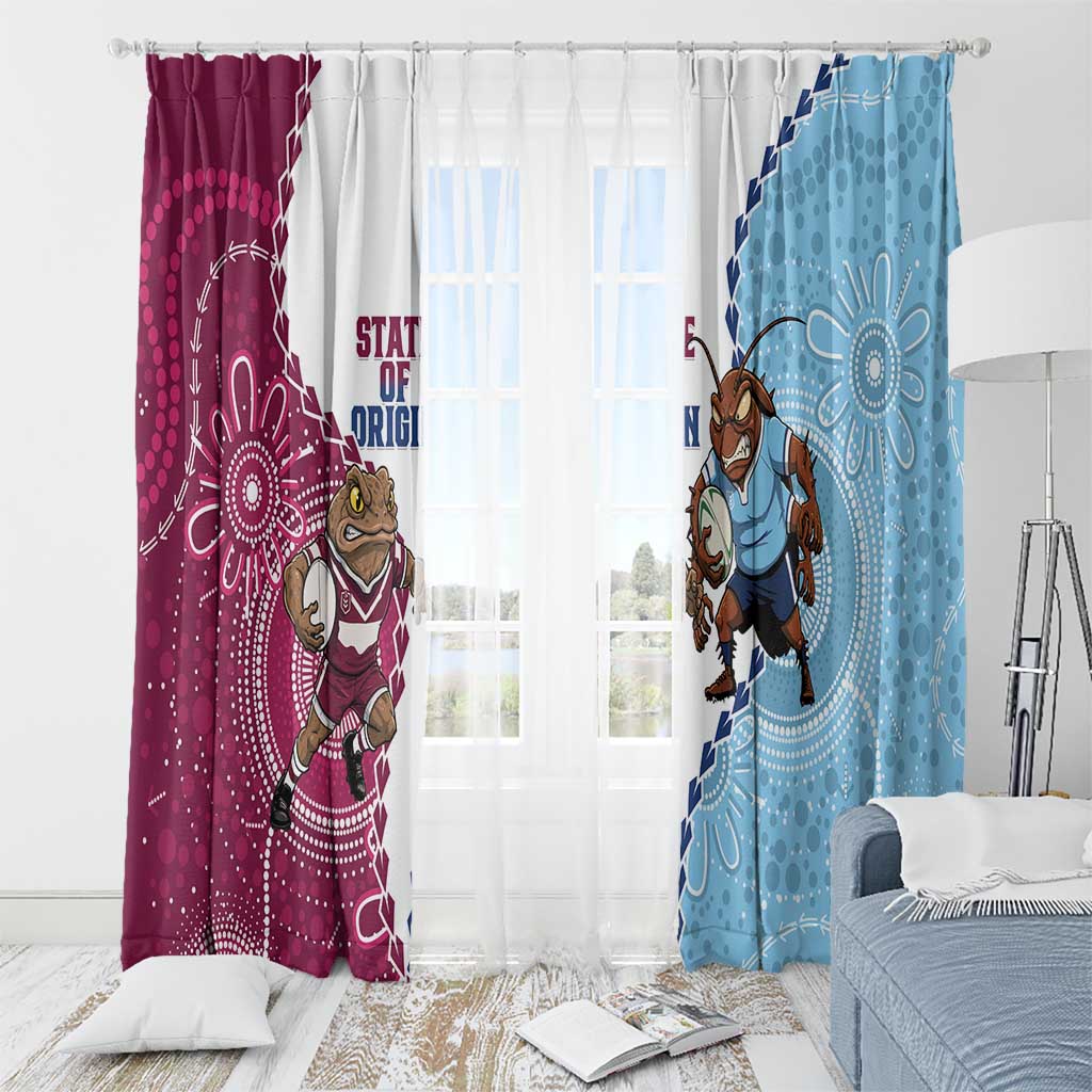 QLD Maroons and NSW Blues 2025 Window Curtain Come On Together