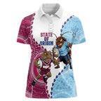 QLD Maroons and NSW Blues 2025 Women Polo Shirt Come On Together