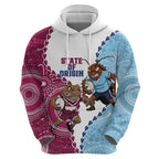 QLD Maroons and NSW Blues 2025 Zip Hoodie Come On Together