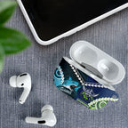 Rugby Sharks and Raiders AirPods Case 2026 Together Aboriginal Polynesian Pattern