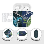 Rugby Sharks and Raiders AirPods Case 2026 Together Aboriginal Polynesian Pattern