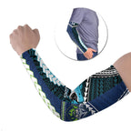 Custom Rugby Sharks and Raiders Arm Sleeves 2026 Together Aboriginal Polynesian Pattern
