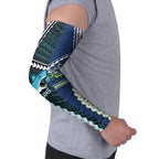 Custom Rugby Sharks and Raiders Arm Sleeves 2026 Together Aboriginal Polynesian Pattern
