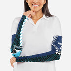 Custom Rugby Sharks and Raiders Arm Sleeves 2026 Together Aboriginal Polynesian Pattern