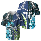 Custom Rugby Sharks and Raiders Baseball Jersey 2026 Together Aboriginal Polynesian Pattern