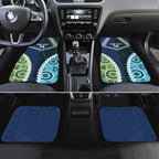 Custom Rugby Sharks and Raiders Car Mats 2026 Together Aboriginal Polynesian Pattern