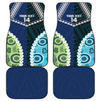 Custom Rugby Sharks and Raiders Car Mats 2026 Together Aboriginal Polynesian Pattern