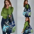 Rugby Sharks and Raiders Grocery Bag 2026 Together Aboriginal Polynesian Pattern