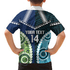 Custom Rugby Sharks and Raiders Hawaiian Shirt 2026 Together Aboriginal Polynesian Pattern