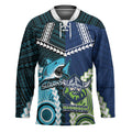 Custom Rugby Sharks and Raiders Hockey Jersey 2026 Together Aboriginal Polynesian Pattern