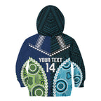 Custom Rugby Sharks and Raiders Kid Hoodie 2026 Together Aboriginal Polynesian Pattern