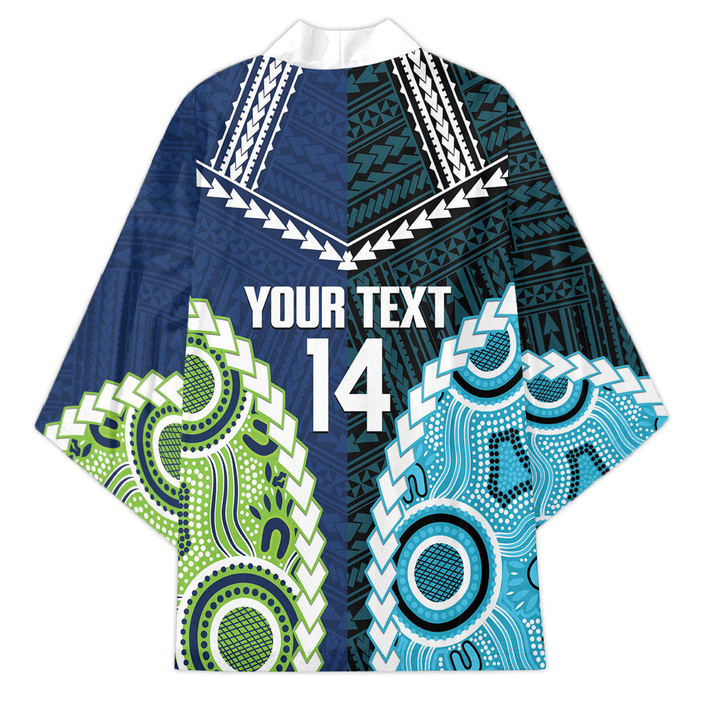 Custom Rugby Sharks and Raiders Kimono 2026 Together Aboriginal Polynesian Pattern