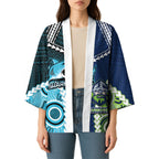 Custom Rugby Sharks and Raiders Kimono 2026 Together Aboriginal Polynesian Pattern