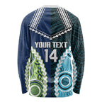 Custom Rugby Sharks and Raiders Long Sleeve Shirt 2026 Together Aboriginal Polynesian Pattern