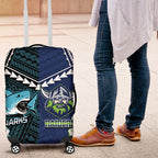 Rugby Sharks and Raiders Luggage Cover 2026 Together Aboriginal Polynesian Pattern