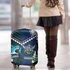 Rugby Sharks and Raiders Luggage Cover 2026 Together Aboriginal Polynesian Pattern