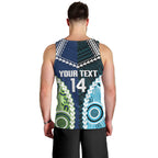 Custom Rugby Sharks and Raiders Men Tank Top 2026 Together Aboriginal Polynesian Pattern