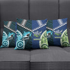Rugby Sharks and Raiders Pillow Cover 2026 Together Aboriginal Polynesian Pattern