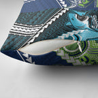 Rugby Sharks and Raiders Pillow Cover 2026 Together Aboriginal Polynesian Pattern