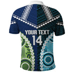 Custom Rugby Sharks and Raiders Polo Shirt 2026 Together Aboriginal Polynesian Pattern