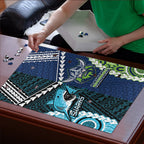 Rugby Sharks and Raiders Puzzle 2026 Together Aboriginal Polynesian Pattern