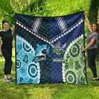 Rugby Sharks and Raiders Quilt 2026 Together Aboriginal Polynesian Pattern