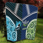 Rugby Sharks and Raiders Quilt 2026 Together Aboriginal Polynesian Pattern