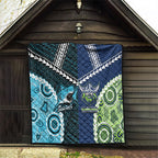 Rugby Sharks and Raiders Quilt 2026 Together Aboriginal Polynesian Pattern