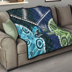 Rugby Sharks and Raiders Quilt 2026 Together Aboriginal Polynesian Pattern