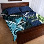 Rugby Sharks and Raiders Quilt Bed Set 2026 Together Aboriginal Polynesian Pattern
