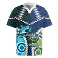 Custom Rugby Sharks and Raiders Rugby Jersey 2026 Together Aboriginal Polynesian Pattern