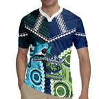 Custom Rugby Sharks and Raiders Rugby Jersey 2026 Together Aboriginal Polynesian Pattern