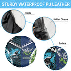 Rugby Sharks and Raiders Spare Tire Cover 2026 Together Aboriginal Polynesian Pattern