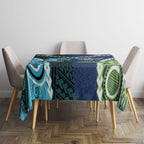 Rugby Sharks and Raiders Tablecloth 2026 Together Aboriginal Polynesian Pattern