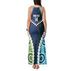Custom Rugby Sharks and Raiders Tank Maxi Dress 2026 Together Aboriginal Polynesian Pattern