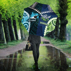 Rugby Sharks and Raiders Umbrella 2026 Together Aboriginal Polynesian Pattern