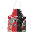 Custom Rugby Panthers and Dolphins Apron 2026 Together Aboriginal Polynesian Pattern