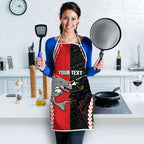 Custom Rugby Panthers and Dolphins Apron 2026 Together Aboriginal Polynesian Pattern