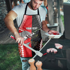 Custom Rugby Panthers and Dolphins Apron 2026 Together Aboriginal Polynesian Pattern