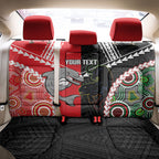 Custom Rugby Panthers and Dolphins Back Car Seat Cover 2026 Together Aboriginal Polynesian Pattern