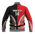 Custom Rugby Panthers and Dolphins Baseball Jacket 2026 Together Aboriginal Polynesian Pattern