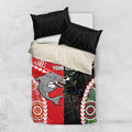 Custom Rugby Panthers and Dolphins Bedding Set 2026 Together Aboriginal Polynesian Pattern