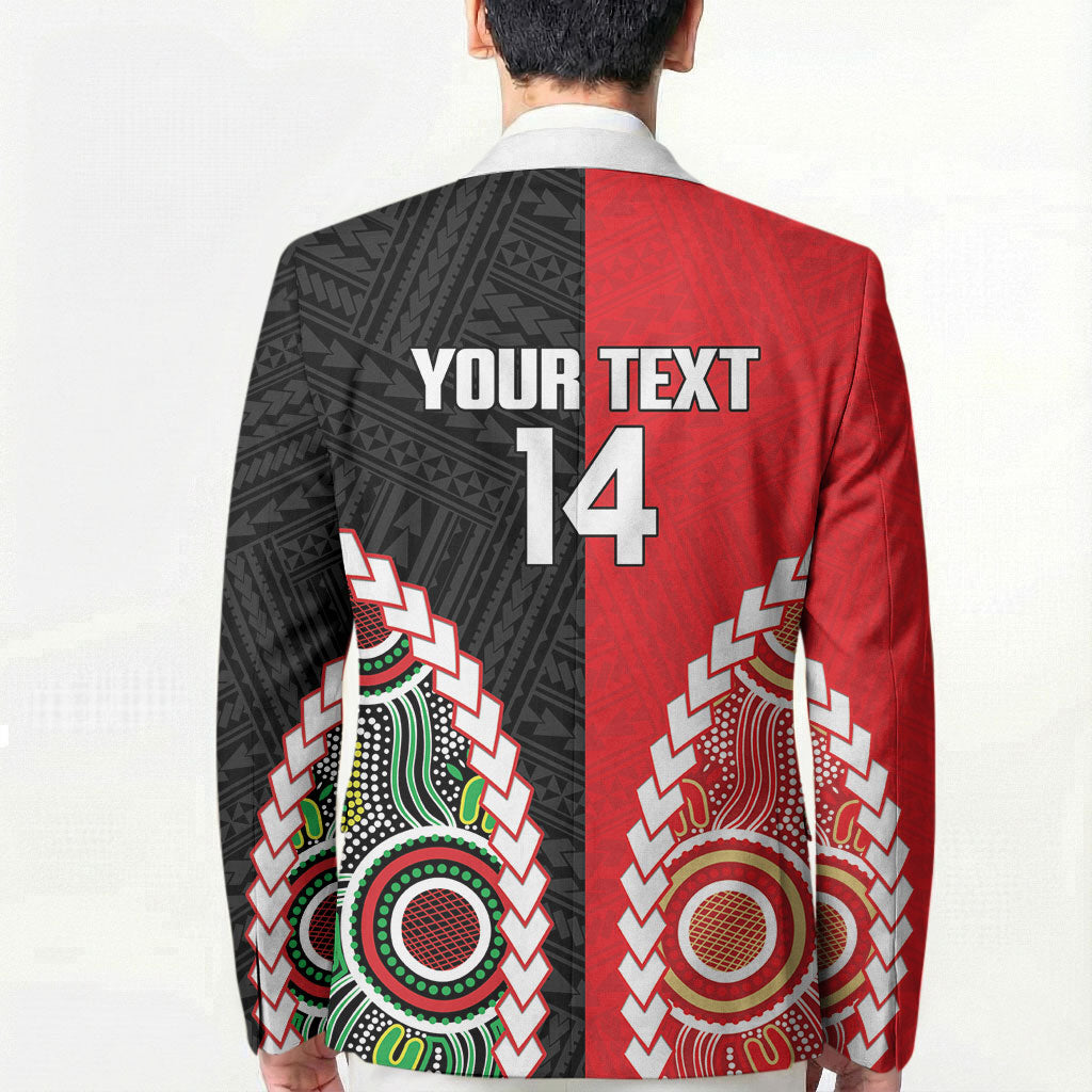 Custom Rugby Panthers and Dolphins Blazer 2026 Together Aboriginal Polynesian Pattern