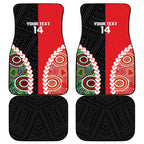 Custom Rugby Panthers and Dolphins Car Mats 2026 Together Aboriginal Polynesian Pattern