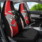 Custom Rugby Panthers and Dolphins Car Seat Cover 2026 Together Aboriginal Polynesian Pattern